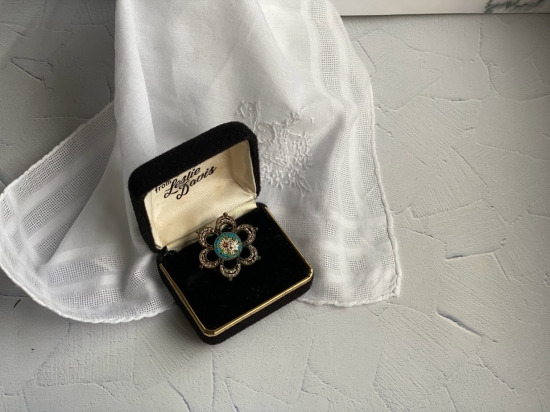 マイクロモザイク ブローチ イギリスアンティーク 英国 マイクロモザイク ブローチ イギリスアンティーク 英国 マイクロ